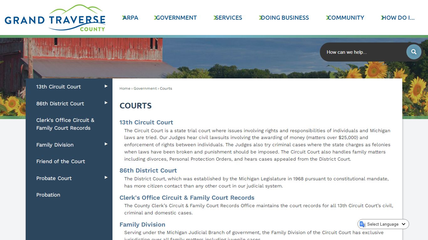 Courts | Grand Traverse County, MI